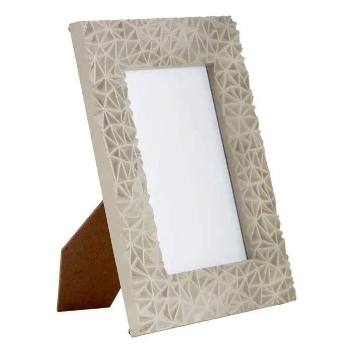 Geo Grey High Gloss Photo Frame