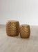 Hammered Gold Decorative Stools Set