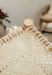 Natural Wooden Stool with Weave Design and Cotton Thread Seat