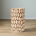 Enhance Your Space with the Hand-Cut Disc FIR Wood Stool