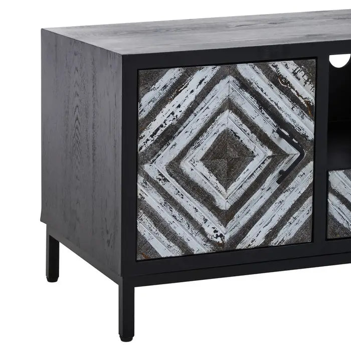 Lombok Black Frame Media Unit