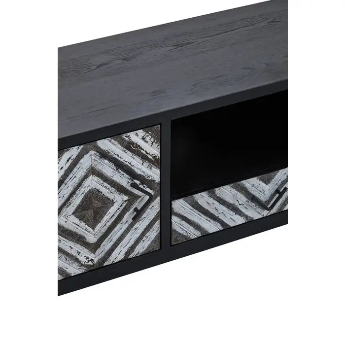 Lombok Black Frame Media Unit