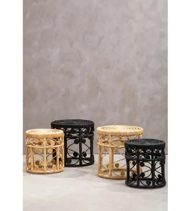 Mataram Rattan Side Table Set of Two