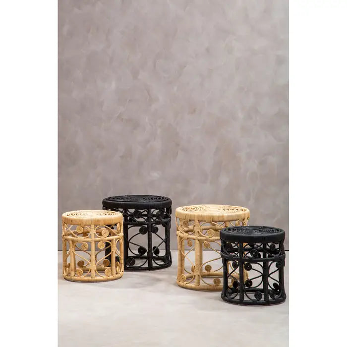 Mataram Rattan Side Table Set of Two