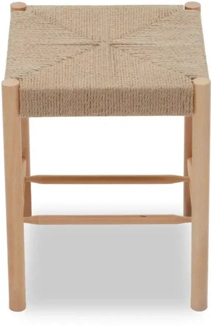 Bandar Natural Wood & Rope Stool