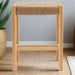 Bandar Natural Wood & Rope Stool