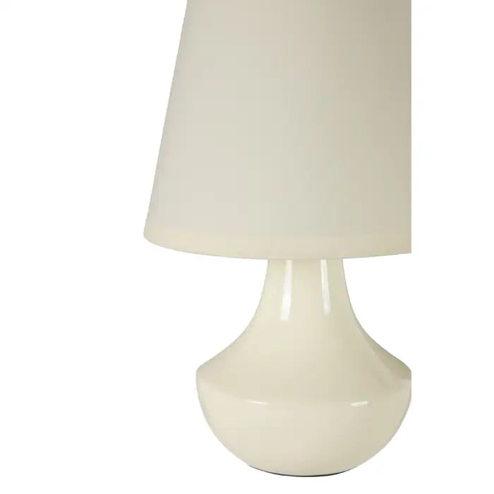 Set Of Two Cream Ceramic Table Lamps
