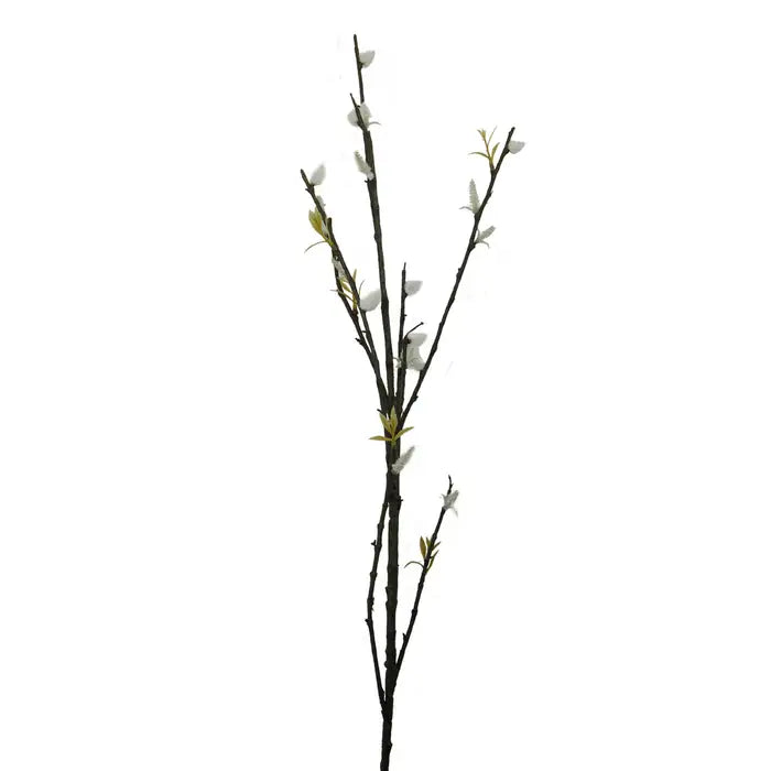 Artificial Fiori 96cm White Spray Pussy Willow