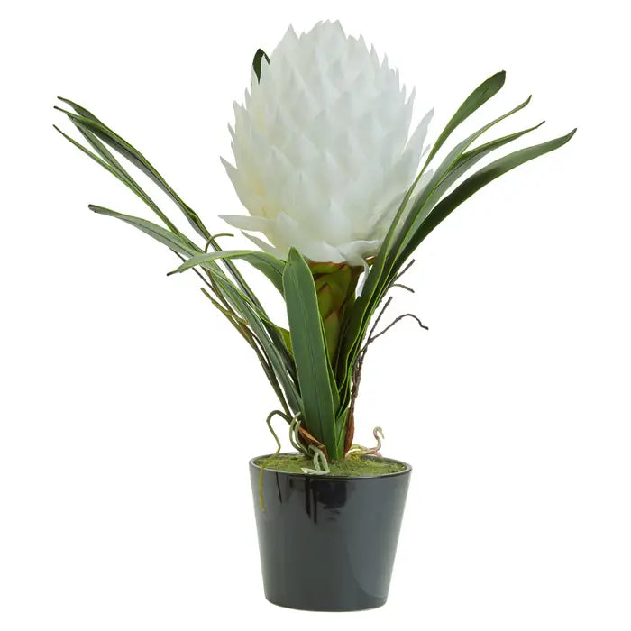 Artificial Fiori White Tropical Plant