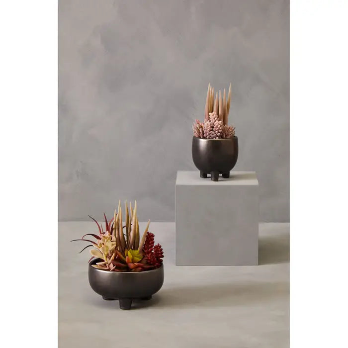 Artificial Fiori Mixed Succulents In Ceramic Pot