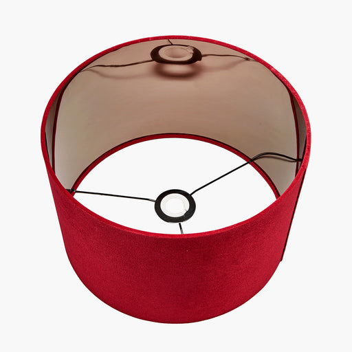 Solène Red Velvet Cylinder Shade 