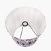 Vilhelmina Lilac Ikat Patterned Gathered Tapered Shade