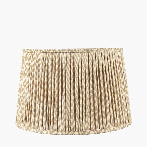 Sonja Taupe Chevron Mushroom Pleat Shade