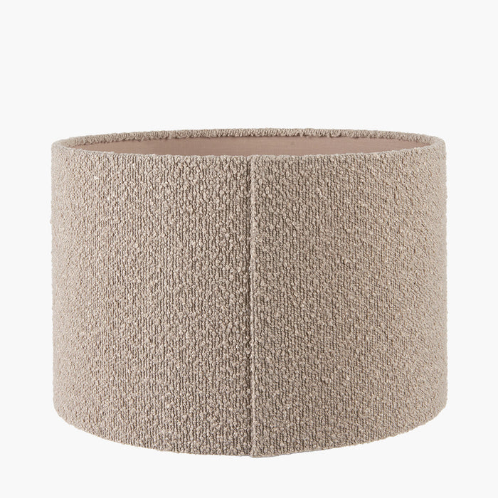 Viviane Taupe Boucle Cylinder Shade