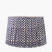 Kristina Blue Chevron Mushroom Pleat Shade- 50cm