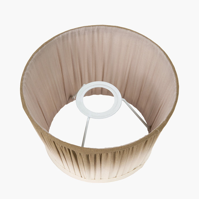 Sofie Taupe Ombre Soft Pleated Tapered Shade - 20cm