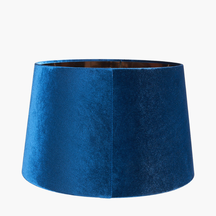 Cecilia Sapphire Velvet Tapered Cylinder Shade- 30cm