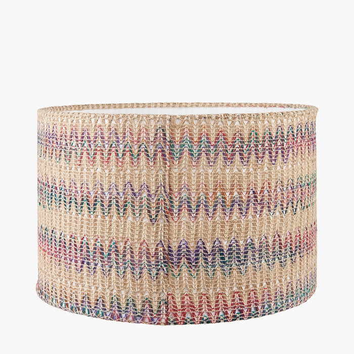 Ågot Multi Colour Woven Cylinder Shade