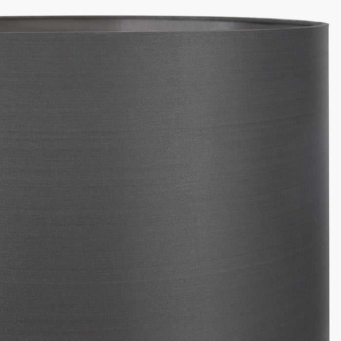 Emelina Steel Grey Silk Lined Cylinder Shade