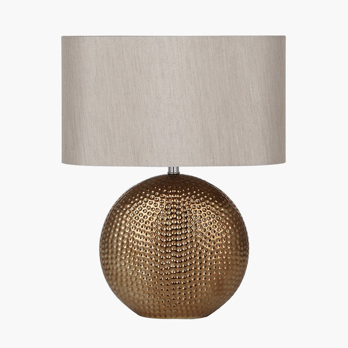 Mabel Bronze Textured Ceramic Table Lamp