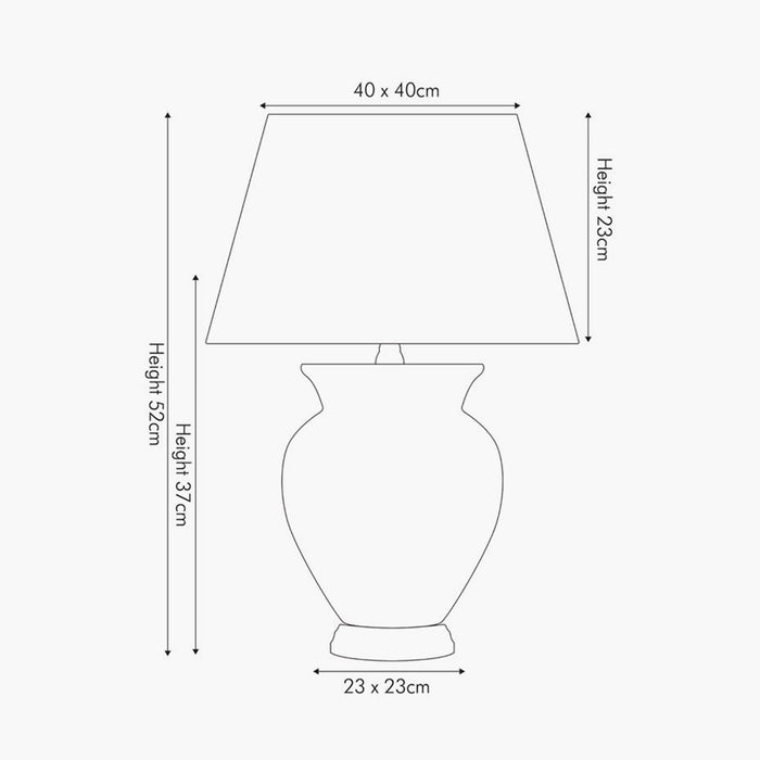 Hadley Cream Ceramic Table Lamp ( Due Back In 15/02/25 )