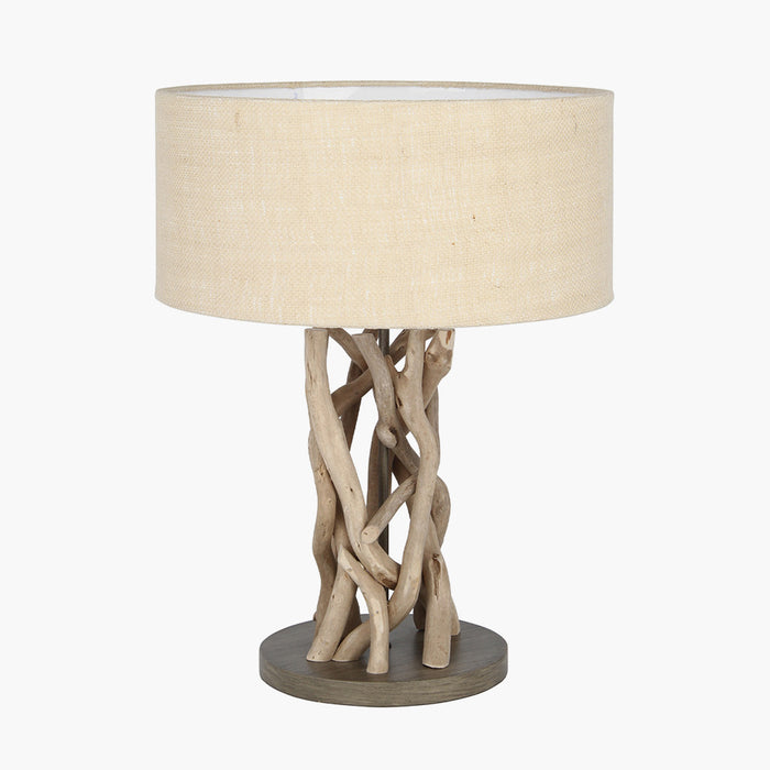 Derna Driftwood & Natural Jute Table Lamp ( Due Back In 22/11/24 )