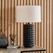 Sohan Black Bobbled Ceramic Tall Table Lamp Base - 48cm