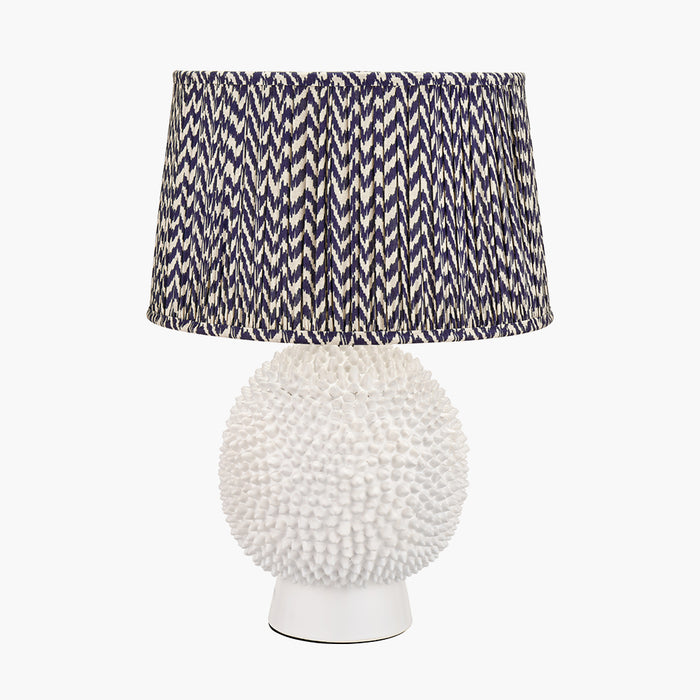 Wrenley Cream Ceramic Sea Urchin Table Lamp Base - 37cm ( Due Back In 29/11/2024 )