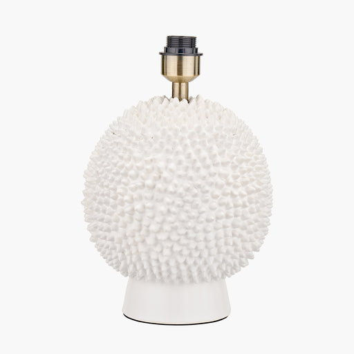 Wrenley Cream Ceramic Sea Urchin Table Lamp Base - 37cm