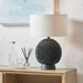 Wrenley Black Ceramic Sea Urchin Table Lamp Base - 37cm