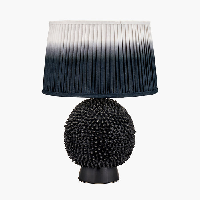 Wrenley Black Ceramic Sea Urchin Table Lamp Base - 37cm ( Due Back In 29/11/2024 )