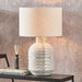 Tania Grey and White Pattern Ceramic Table Lamp Base - 40cm