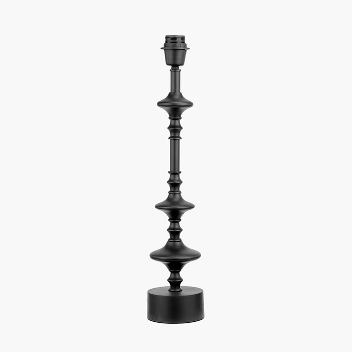 Emilio Matt Black Candlestick Table Lamp Base - 55cm ( Due Back In 15/10/2024 )