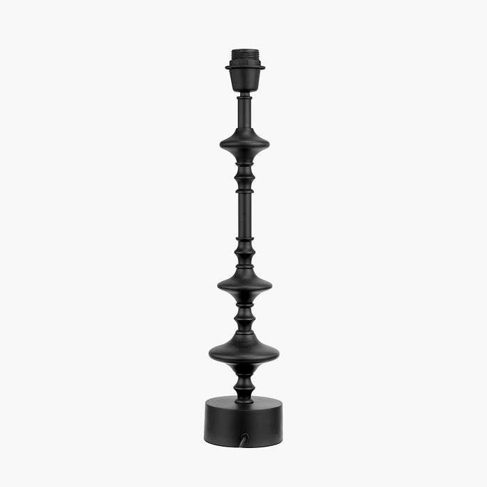 Emilio Matt Black Candlestick Table Lamp Base - 55cm ( Due Back In 15/10/2024 )