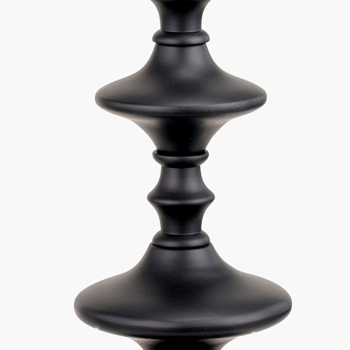 Emilio Matt Black Candlestick Table Lamp Base - 55cm ( Due Back In 15/10/2024 )