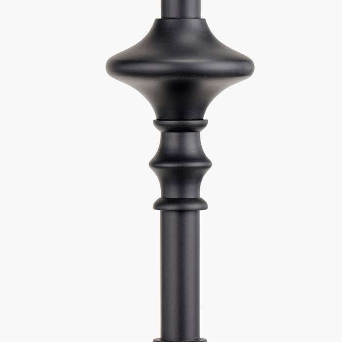 Emilio Matt Black Candlestick Table Lamp Base - 55cm ( Due Back In 15/10/2024 )