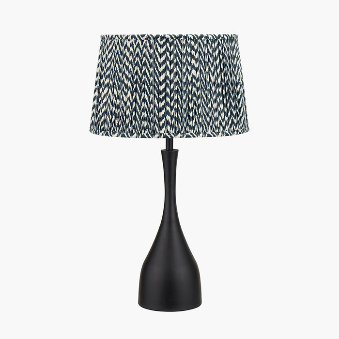 Llora Matt Black Metal Curved Table Lamp Base - 52cm ( Due Back In 15/11/2024 )