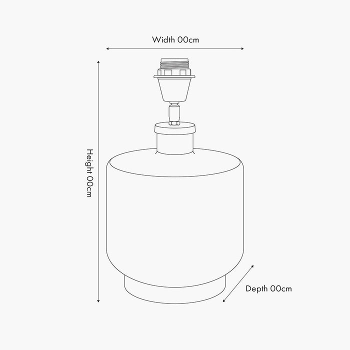 Josie Clear Glass and Antique Brass Metal Table Lamp Base - 34cm ( Due Back In 15/11/2024 )