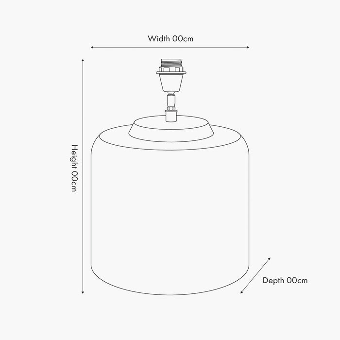 Josie Clear Glass and Antique Brass Metal Table Lamp Base - 40cm ( Due Back In 15/11/2024 )