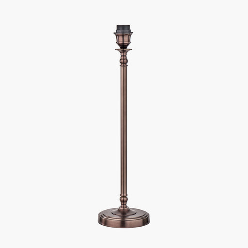 Piero Antique Bronze Metal Candlestick Table Lamp Base - 58cm