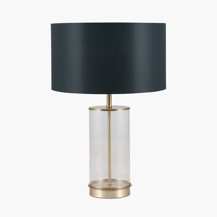 Westwood Clear Glass & Champagne Metal Table Lamp Base