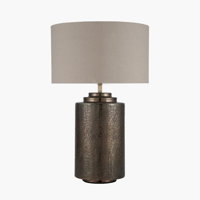 Modena Luxury Table Lamp, Antique Brass Metal Base