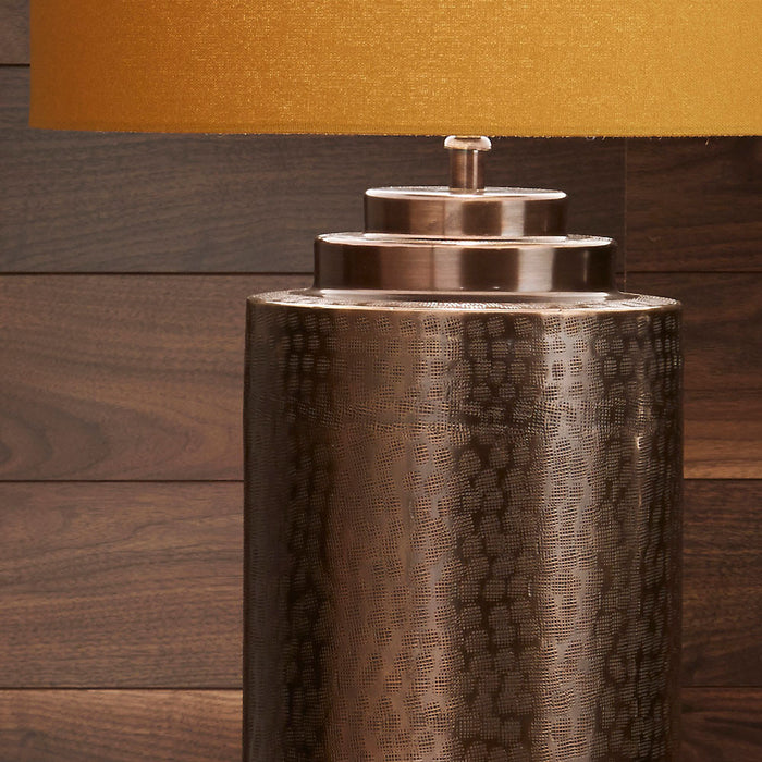 Modena Luxury Table Lamp, Antique Brass Metal Base