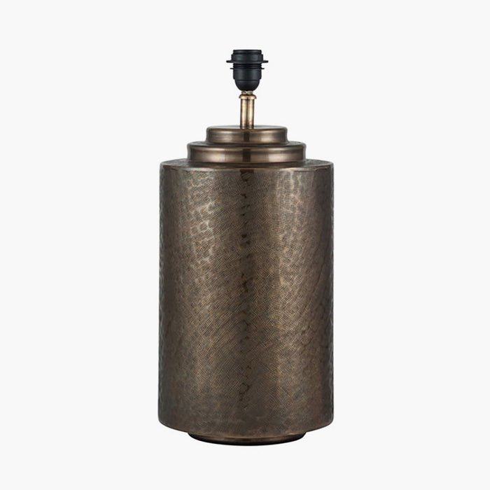 Modena Luxury Table Lamp, Antique Brass Metal Base