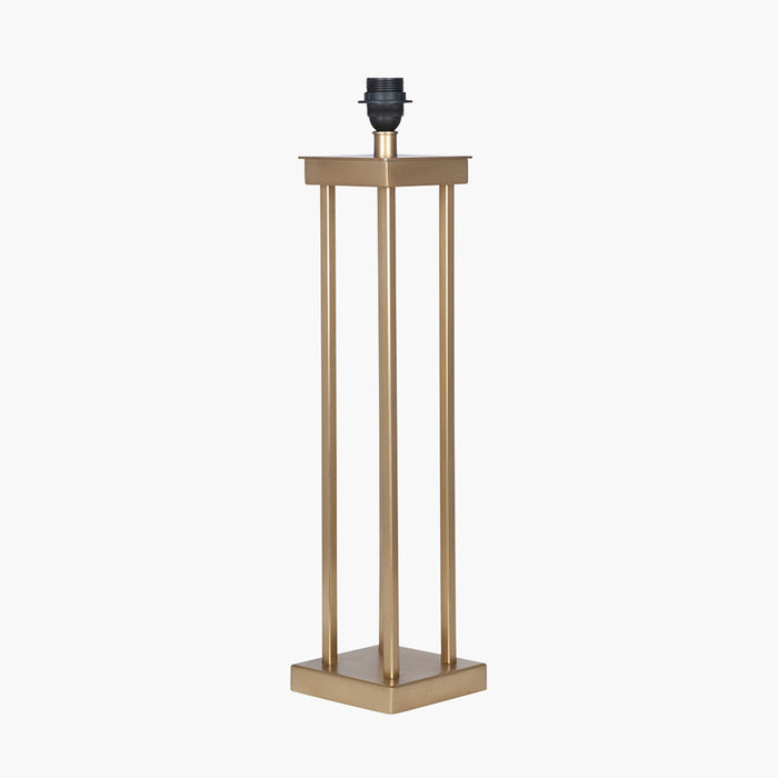 Langston Table Lamp Base, Satin Brass Metal ( Due Back In 29/11/24 )