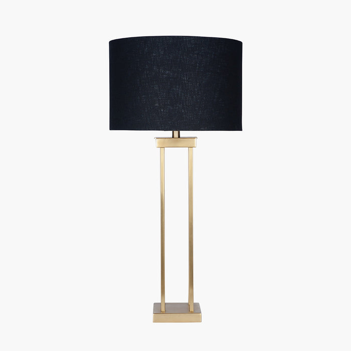 Langston Table Lamp Base, Satin Brass Metal ( Due Back In 29/11/24 )