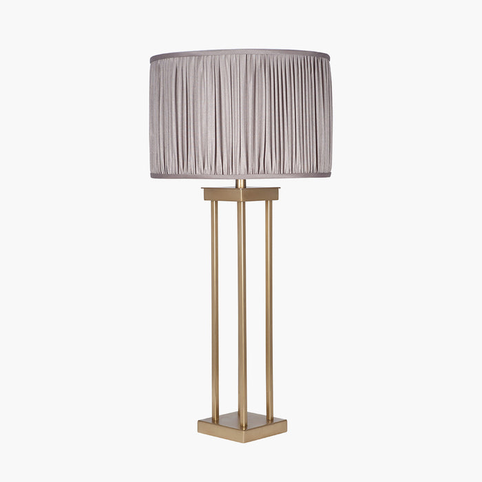 Langston Table Lamp Base, Satin Brass Metal ( Due Back In 29/11/24 )