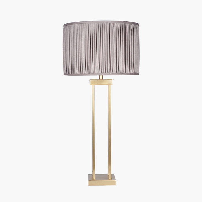 Langston Table Lamp Base, Satin Brass Metal ( Due Back In 29/11/24 )