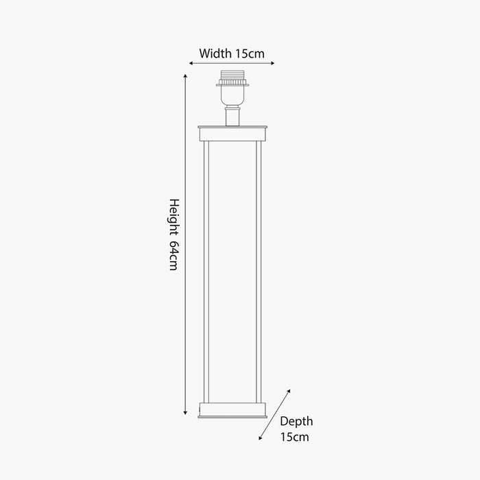 Langston Table Lamp Base, Satin Brass Metal ( Due Back In 29/11/24 )