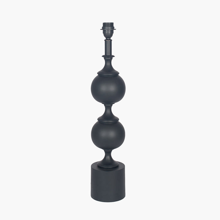 Asilah Matt Black Metal Table Lamp Base